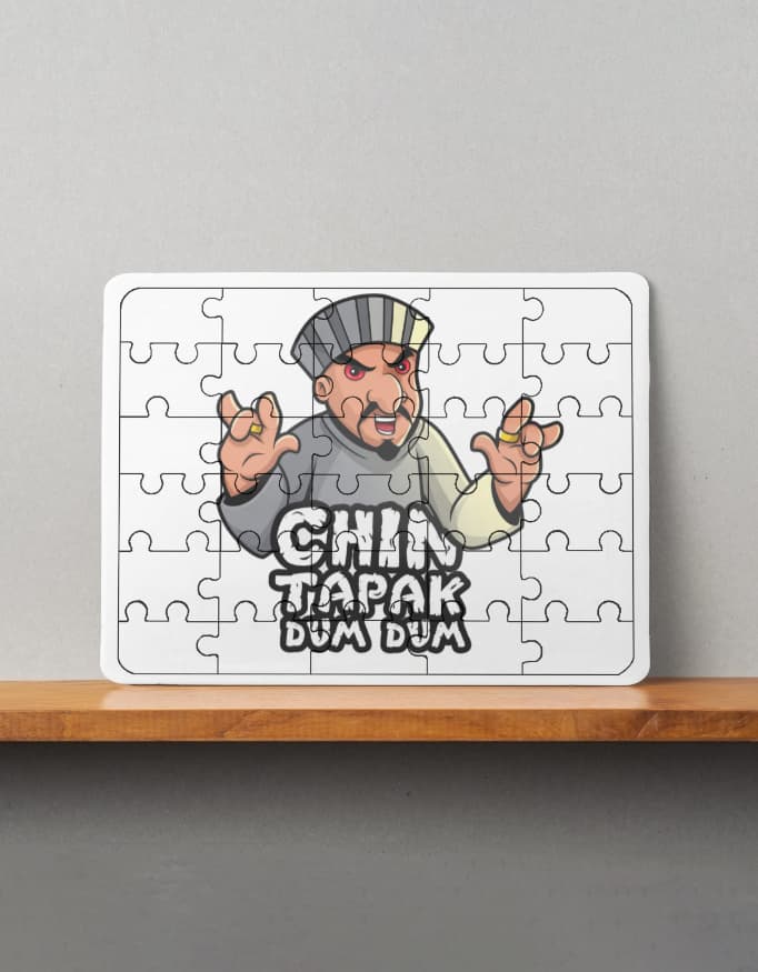 MDF Wooden Puzzle (Meme- Chin Tapak Dum Dum)