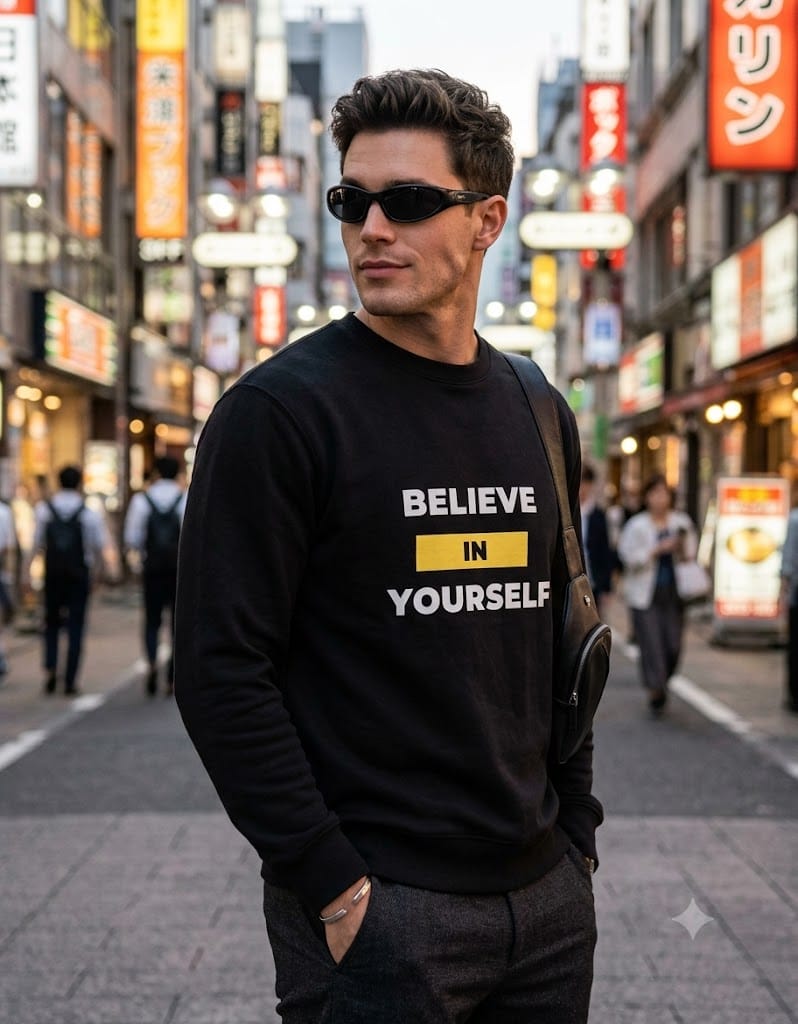 Full Sleeve Sweatshirt (Believe in Yourself) - Image 1